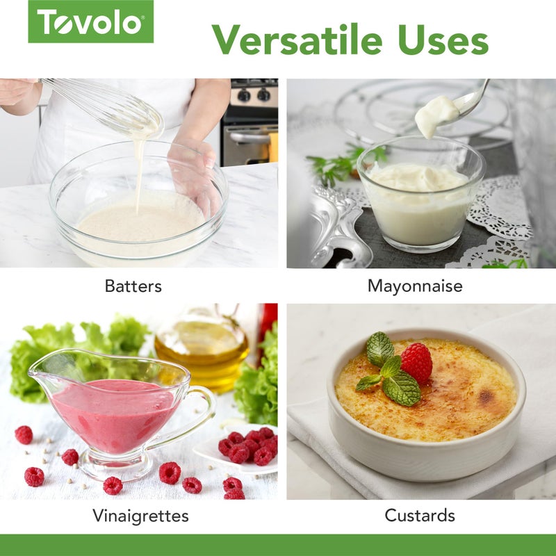 Tovolo Stainless Steel Whisk 9 Inch Heavy Duty Metal Whisker for Cooking Baking Blending Mixing Stirring Whipping Whisking Egg Beating, Dishwasher Safe Multi Function Classic French Wire Whisk - Image 4